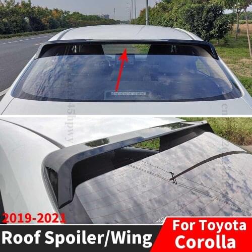 Air Deflector Splitter Diffuser Refit Roof Rear Spoiler Wing Body Kit Decoration Trim Styling For Toyota Corolla 2019 2020 2021