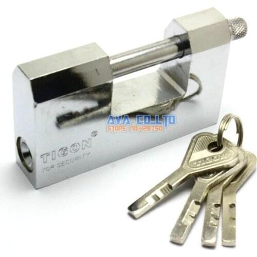 Warehouse Door 90mm Security Lock Padlock w 4 Pcs Keys