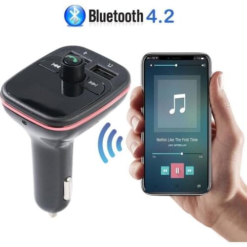 Onever FM Transmitter Aux Modulator Bluetooth Handsfree Car Kit Car Audio MP3 Player with 3.1A Quick Charge Dual USB Car Charger