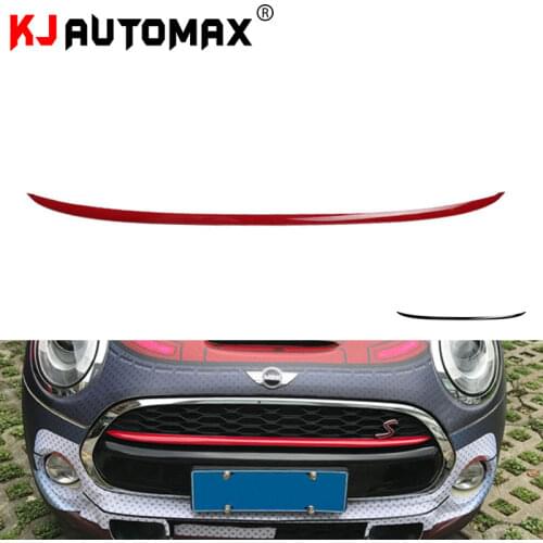 KJAUTOMAX Front Grille PC Decoration Cover Stripe For Mini Cooper F55 F56 R60 Car Styling Accessories