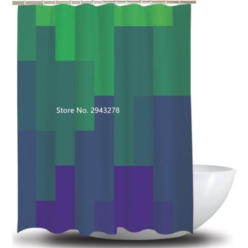 Best-selling Simple Color White Printing Waterproof and Mildewproof Washable Shower Curtain with Hook Home Bathroom Decoration