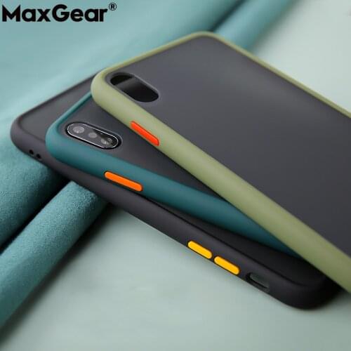 Shockproof Armor Hard Matte Phone Case For iPhone 11 12 Pro Max 13 Mini XS XR X 6 S 6S 7 8 Plus Silicone Frame Transparent Cover