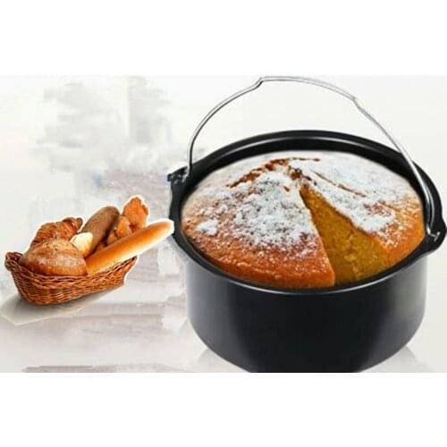 5 Pcs DIY Air Fryer Cooking Accessories Set Easy to clean Baking Dish Pizza Skewer Rack