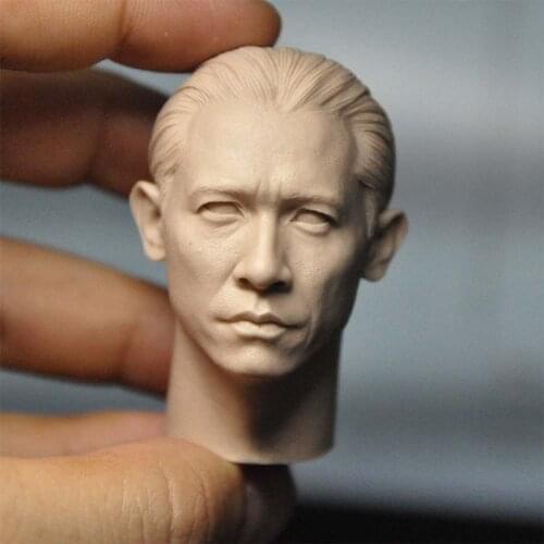 1/6 Scale Tony Leung Chiu Wai Unpainted Head Model Male Figures for 12''Body DIY