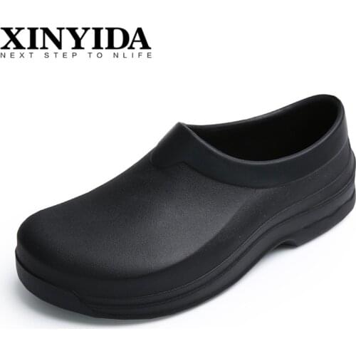 NEW Foodstuffs & Electronics Factory Clean Work Shoes Slip On Antiskid Waterproof Kitchen Chef Shoes Unisex EVA Plus Size 36-45