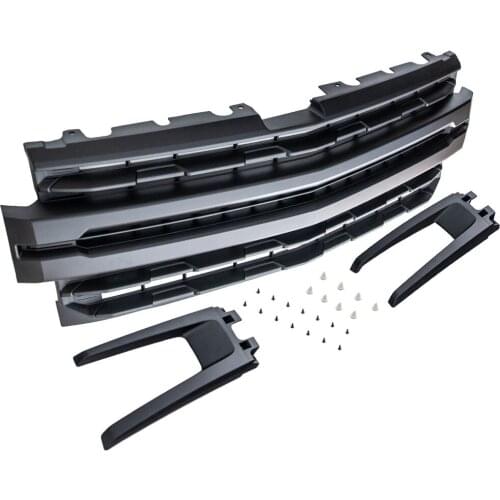 Front Bumper Upper Mesh Grille for Chevrolet Silverado 1500 LTZ 2019-2021 Black