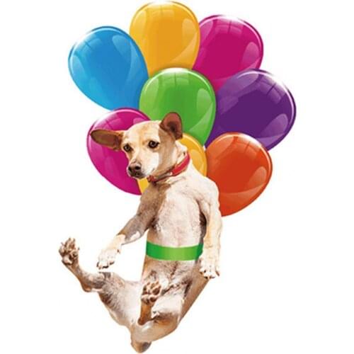 Cute Car Accessorie Colorful Balloon Cat Dog Pendant Auto Rearview Mirror Pendant Birthday Gift Auto Decoraction Ornaments Coch