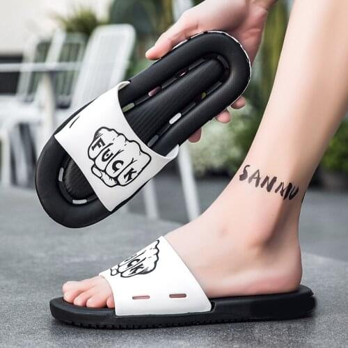 Summer Men Slippers Creative Outdoor Clogs Garden Shoes Beach Slippers Quick Dry Indoor Home Slides Flip Flops Bathroom Slippers