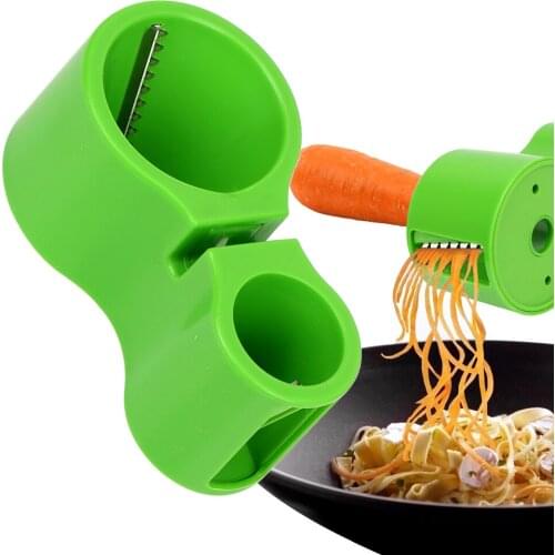 Spiral Vegetable Slicers Sharpener Spaghetti Maker Knife Double Grater Premium Noodle Cutter Knife Sharpener Spiral Cutter