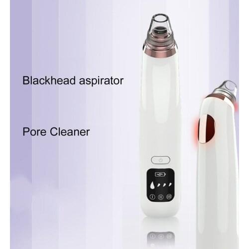 Blackhead Remover Pore Cleaner Blackhead Suction Tool With Hot Compress USB Pore Vacuum Facial Pore Cleanser With LED Display