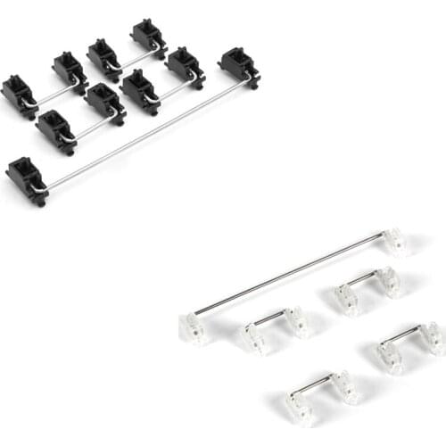 Plate Mounted Stabilizers Clear Satellite Axis 6.25X 2X for Mechanical Keyboard Modifier Keys