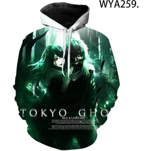3D Printed Hoodies Tokyo Ghoul Sweatshirts Men Women Children Blood Shirt Casual Ken Kaneki Anime Hoodie Boy Girl Kids Clothes