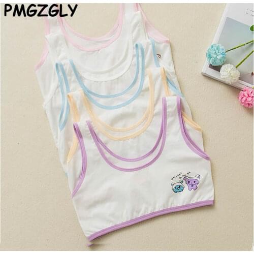 Training Bra 1pc Teenage Underwear For Girl Children Girl Cutton Wireless Young Training Bra For Kids And Teens Puberty Clothing