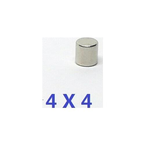 10 20 50 100 500PCS/LOT Disc Magnet 4*4 N35 NdFeB magnet 4x4 Magnets 4 x 4