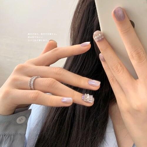 100 Pcs/set 6 Color DIY Japanese Style 3D Aurora Pearl Skirt Jewelry Manicure Accessories Nail Art Charms Nail Decorations Te#99