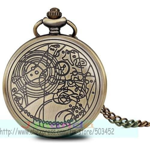 100pcs/lot 0015# Vintage Bronze pocket watch wrap quartz men pocket watch hot selling watch for unisex wholesale hour