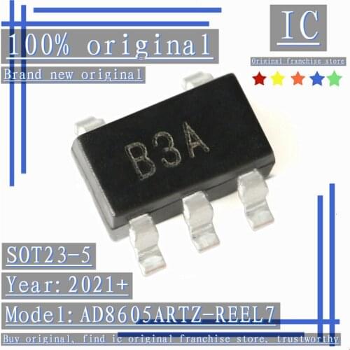 2021+100% Brand new original 5PCS-20PCS AD8605ARTZ-REEL7 SOT23-5 Precision CMOS Rail-to-Rail Operational Amplifier