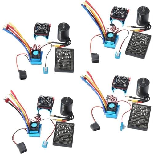 3650 4300KV Brushless Motor ESC Combo for 1:8 1:10 Off/On-road RC Car /Boat