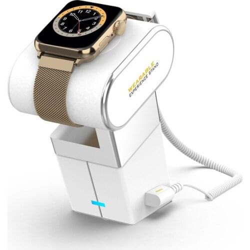 5 Set/Lot) Wireless Charge Base For Applewatch Store Remote Control Buzzer Anti Theft Demo Live Security Alarm Display Holder