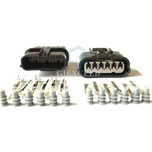 6 Pin 6188-0658 6189-1012 Female Male 1.2mm Automotive Connector Waterproof LED Light Lamp Socket For Honda Auto Plug