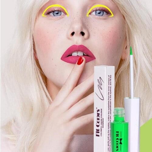 8 Colors Neon Liquid Eyeliner Pencil Fluorescent Luminous Color Liquid Eyeliner Eye Make Up Rainbow Painted Eye Liner