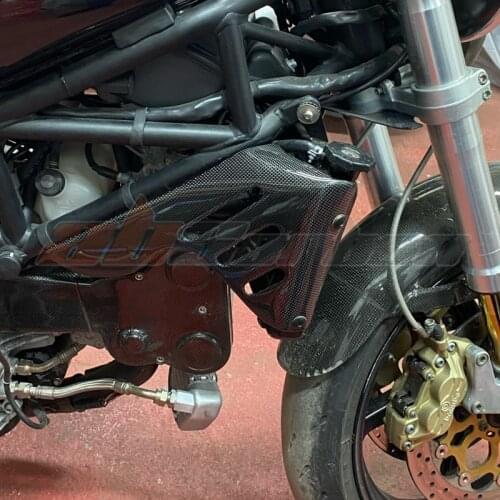 Side Radiator Cover Panel Guard Fairing Cowling For Ducati S4 S4R S4RS Carbon Fiber Twill Glossy