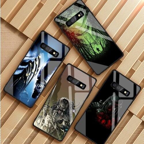 Alien Predator Tempered Glass Phone Case For Samsung Galaxy S8 S9 S10 S20 PLUS J6 J8 2018 NOTE 8 9 10 Cover Shell