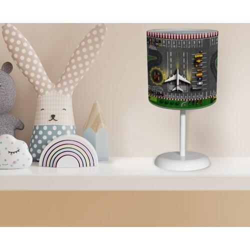 Kids room lampshade models decoration baby Lighting Light Table lamp chandelier lampshade aircraft car road runway tree patterne