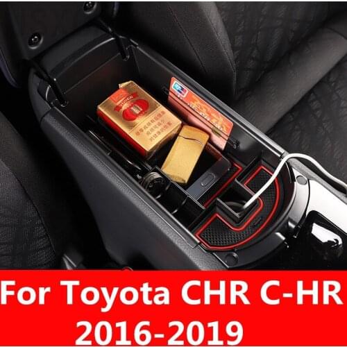 For Toyota CHR C-HR 2016-2019 Car armrest box storage box central storage compartment compartment storage box Auto Accessories