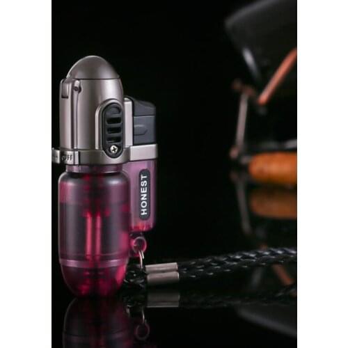 Honest Silver Pot-2 Direct Soft Fire Flame Gas Lighter Mosquito Repellent Incense Moxa Stick Cigar Tool