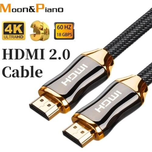 Male to male HDMI-compatible 2.0 Cable Wire 4K HD 60HZ Male to male High Speed High Quality Gold plated For HD TV Xbox Projector