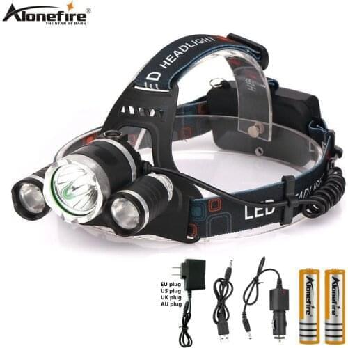 AloneFire HP83 CREE led headlamp XM L T6 XPE headlight 8000LM led head lamp camp hike emergency light fishing outdoor equipment
