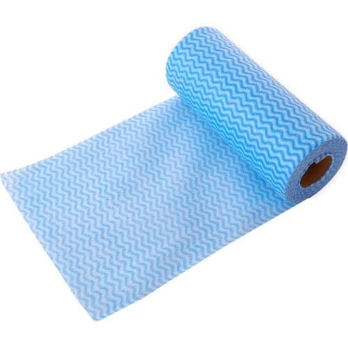 Disposable Cleaning Towels Kitchen Dish Cloths Dish Rags Non Woven Fabric Handy Wipes Household 50 Sheet/Roll 19.8x8cm LBS