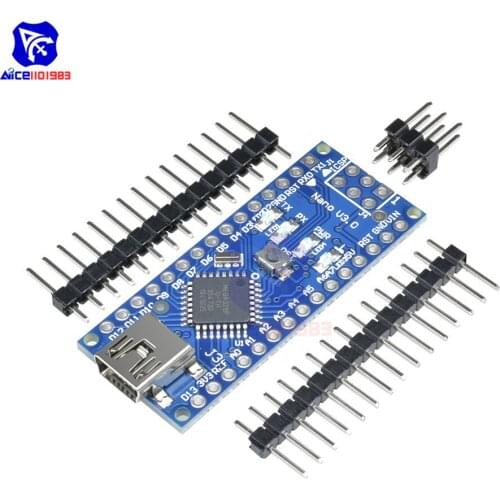 Weldless Nano V3.0 Mini USB ATmega328 5V 16M Microcontroller Board Module for Arduino Mini USB Nano V3.0 Orginal FT232 Module