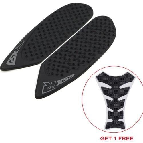 For Suzuki GSXR GSX-R 600/750 2006 2007 K6 K7 Anti Slip Tank Pads Side Gas Knee Grip Traction Pads Protector Sticker +Free Decal