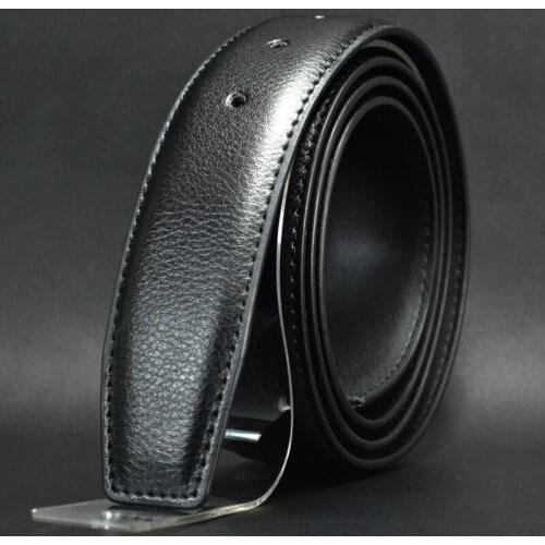 Mens automatic buckle belts,No Buckle Belt Brand Men High Quality Male Genuine Strap Jeans split Real leather belt 3.5CM DK1327