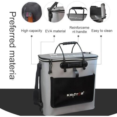 Fishing box fishing bucket bucket thickened fishing bucket multi-function scratch-proof fish bucket folding fishing bag