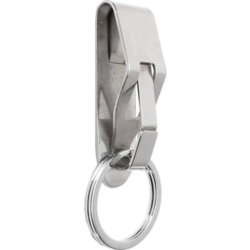 Silver Buckle Carabiner Car Keychain Belt Hook Outdoor Bottle Tool Hook Water Holder Camp Tactical Hanger EDC Carabiner W0R3