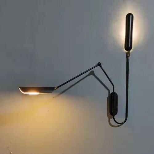 Modern aplique luz pared iron corridor bedside bedroom monkey lamp bedroom lamp