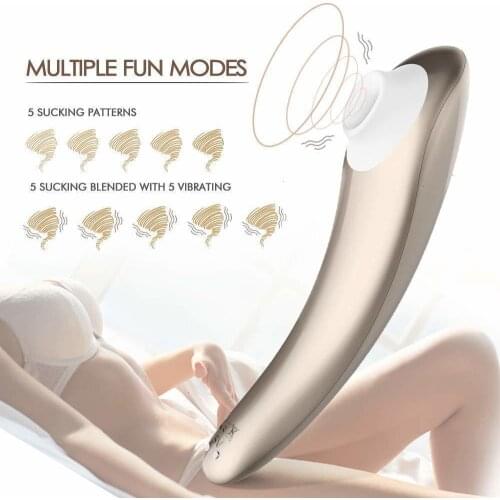 Clitoral Stimulator 10 Kinds of Adsorption Air Pressure Wave Technology Waterproof Sex Toys Rechargeable Toys for Women Lovers