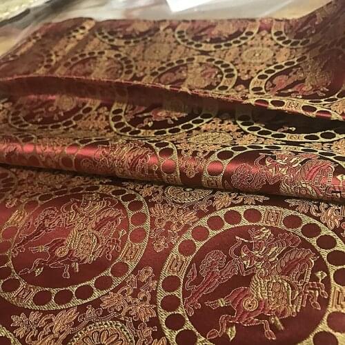 Heavy 30momme 100% silk brocade fabric 70*70CM