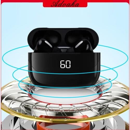 Advaka Earphone Upgrade BT 5.1 High Sound Quality Long Battery Life HD Voice LED Cold Light Fingerprint Touch Control