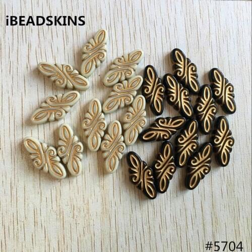 Choose color) 30x14mm 300pcs/lot Acrylic antique style Beads for Jewelry DIY #5704 (Design as shown)