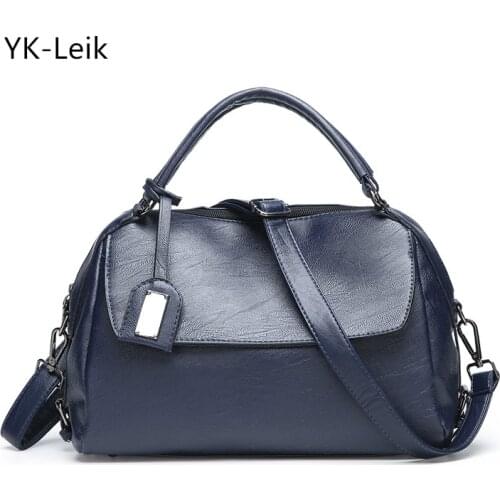 YK-Leik Brand Women Bag 2017 Vintage Shoulder Bags Sequined Women Luxury Handbags Designer Leather Crossbody Bags