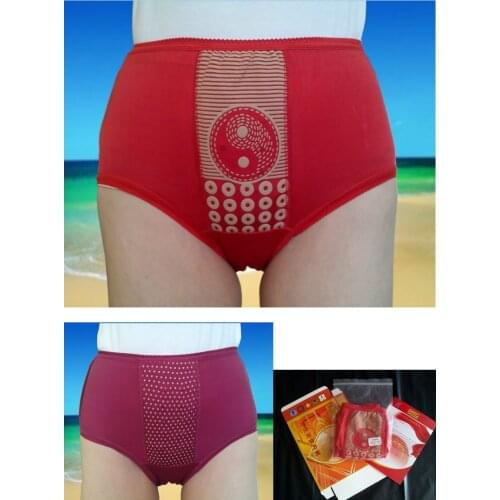 L XL XXL Belt magnet quinquagenarian female tourmaline magnetic therapy panties health panties pants high waist underwear briefs