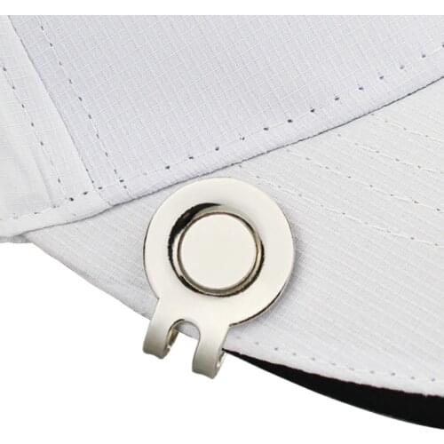 1 pcs Golf Hat Clip Magnetic Alloy Cap Clip Golf Ball Mark Accessories Golf Training Aids Drop Ship