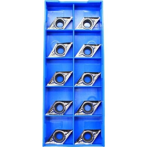 10pcs DCGT11T302 AK H01 DCGT 302 Aluminum cutter blade Insert Cutting Tool turning tool CNC Tools AL +TIN Alloy wood