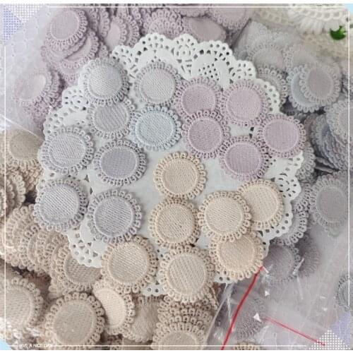 5 Pieces 14.5*4.5cm Royal Purple Water Soluble Lace Collar Embroidered Lace Trim Applique Craft For DIY Material