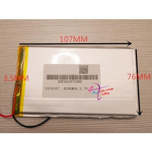 3.7 V Tablet polymer battery 4200 mah large-capacity tablet laptop MID 3576107 ebook