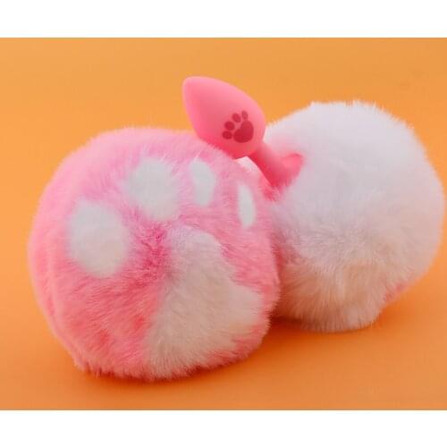 BDSM Cute Anal Plug Cosplay Rabbit Tail Cat Claw Buttplug Sex Product Erotic Lingerie For Women Adult Games